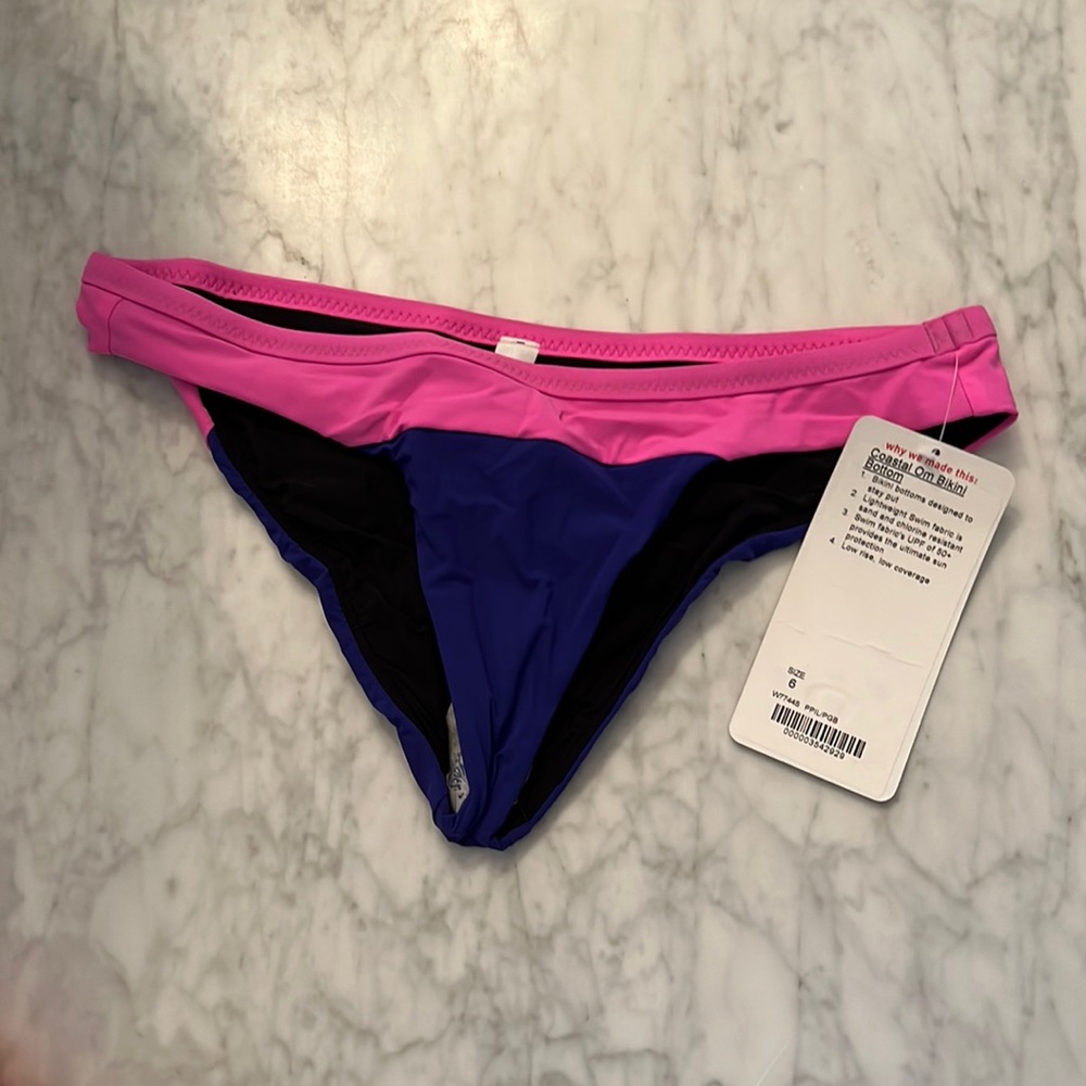 Lululemon coastal om bikini bottom 6 new